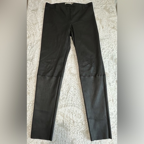 Alice + Olivia Black Lambskin Leather Pants - Picture 7 of 15